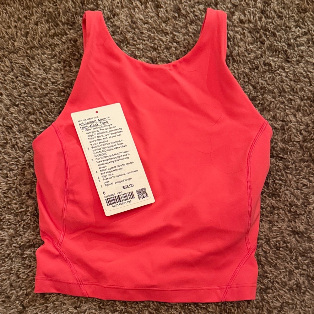 Lipgloss Pink high Neck Tank Top